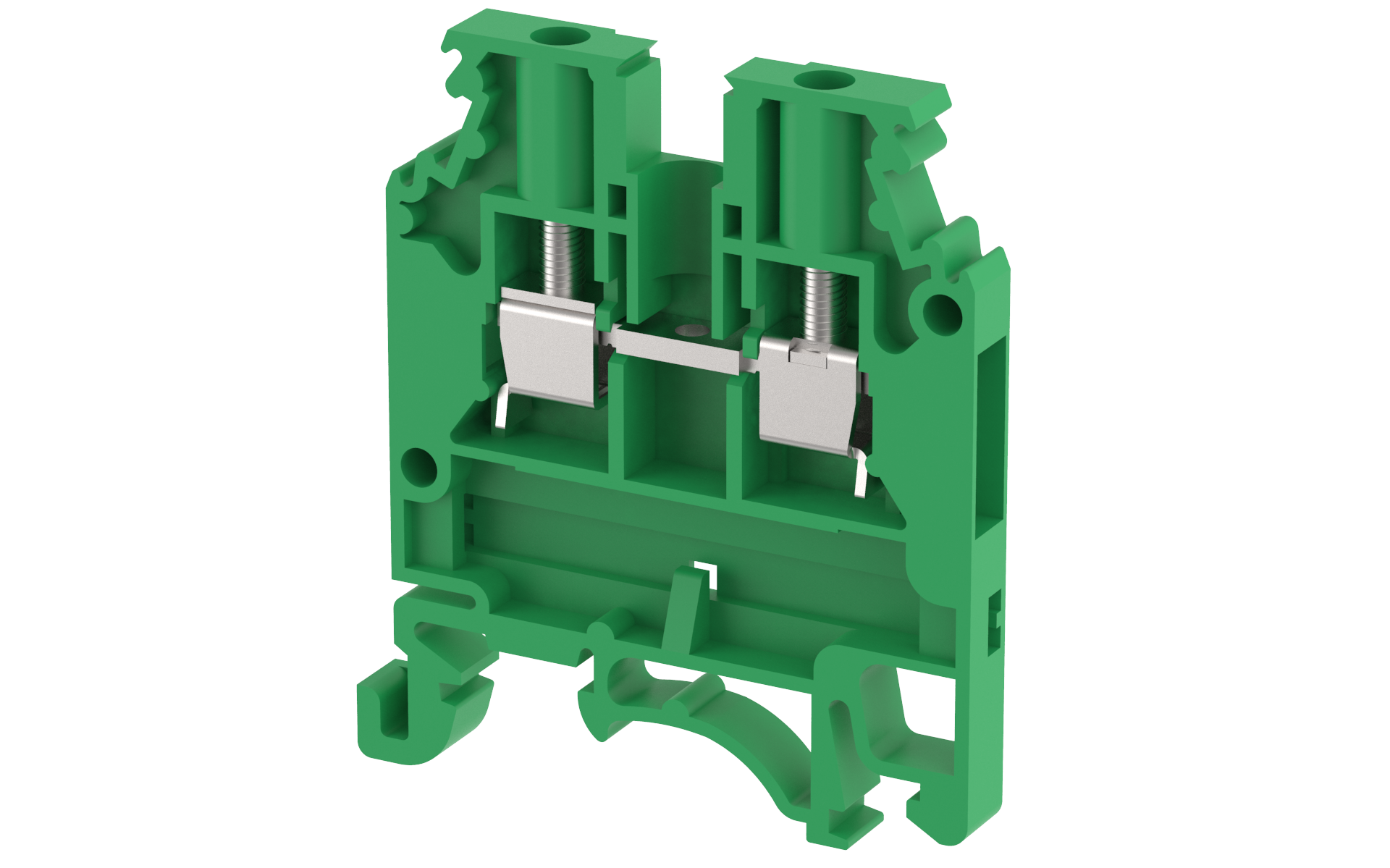 1102010003 Клемма проходная зеленая KUT2.5N-GREEN