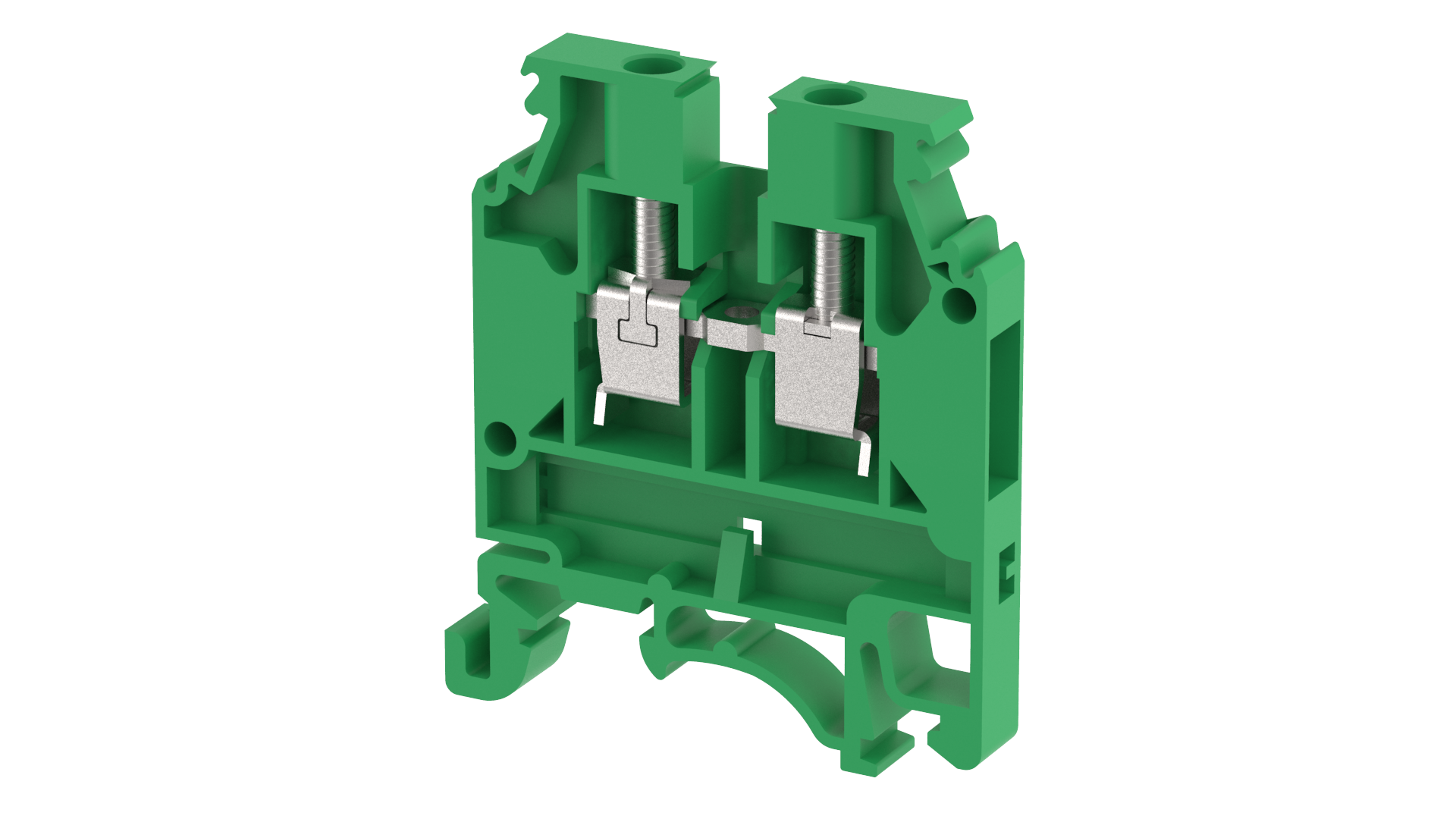 1103010003 Клемма проходная зеленая KUT4N-GREEN