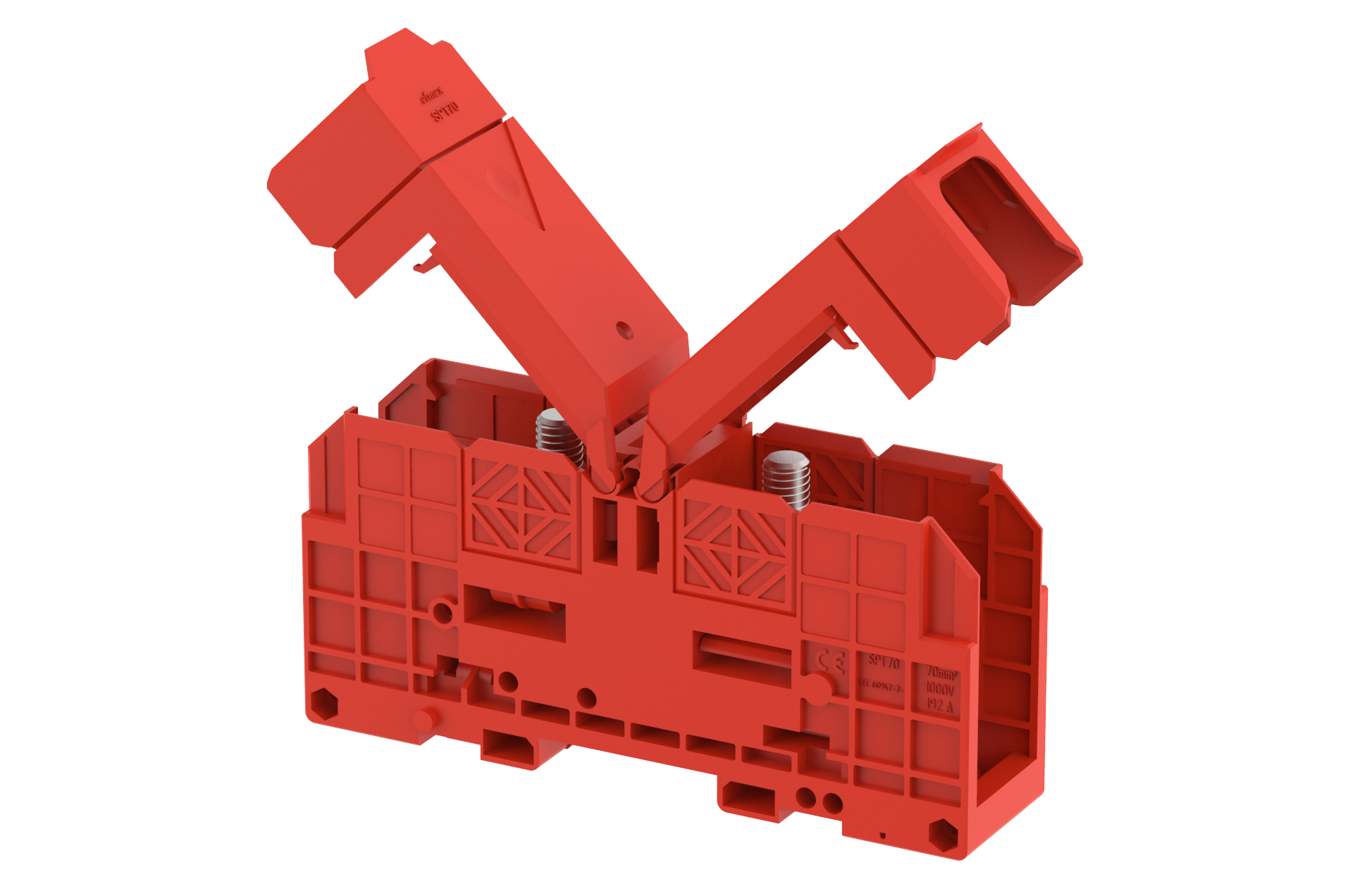 4310450002 Клемма проходная болтовая красная SPT70XL-RED