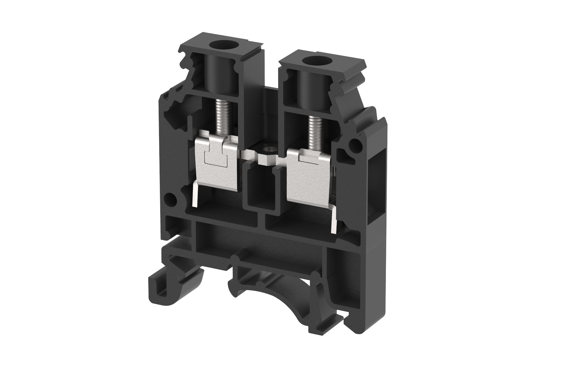 1104010005 Клемма проходная черная KUT6N-BLACK