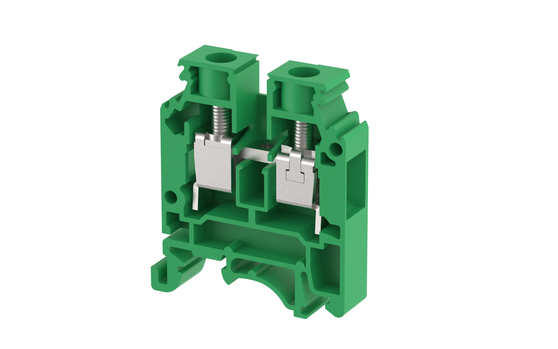 1105010003 Клемма проходная зеленая KUT10N-GREEN