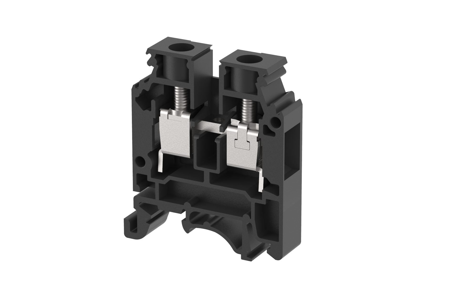 1105010005 Клемма проходная черная KUT10N-BLACK
