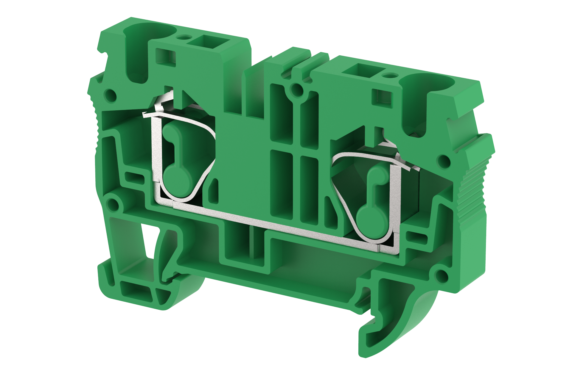 2104010003 Клемма проходная зеленая SQ6-GREEN