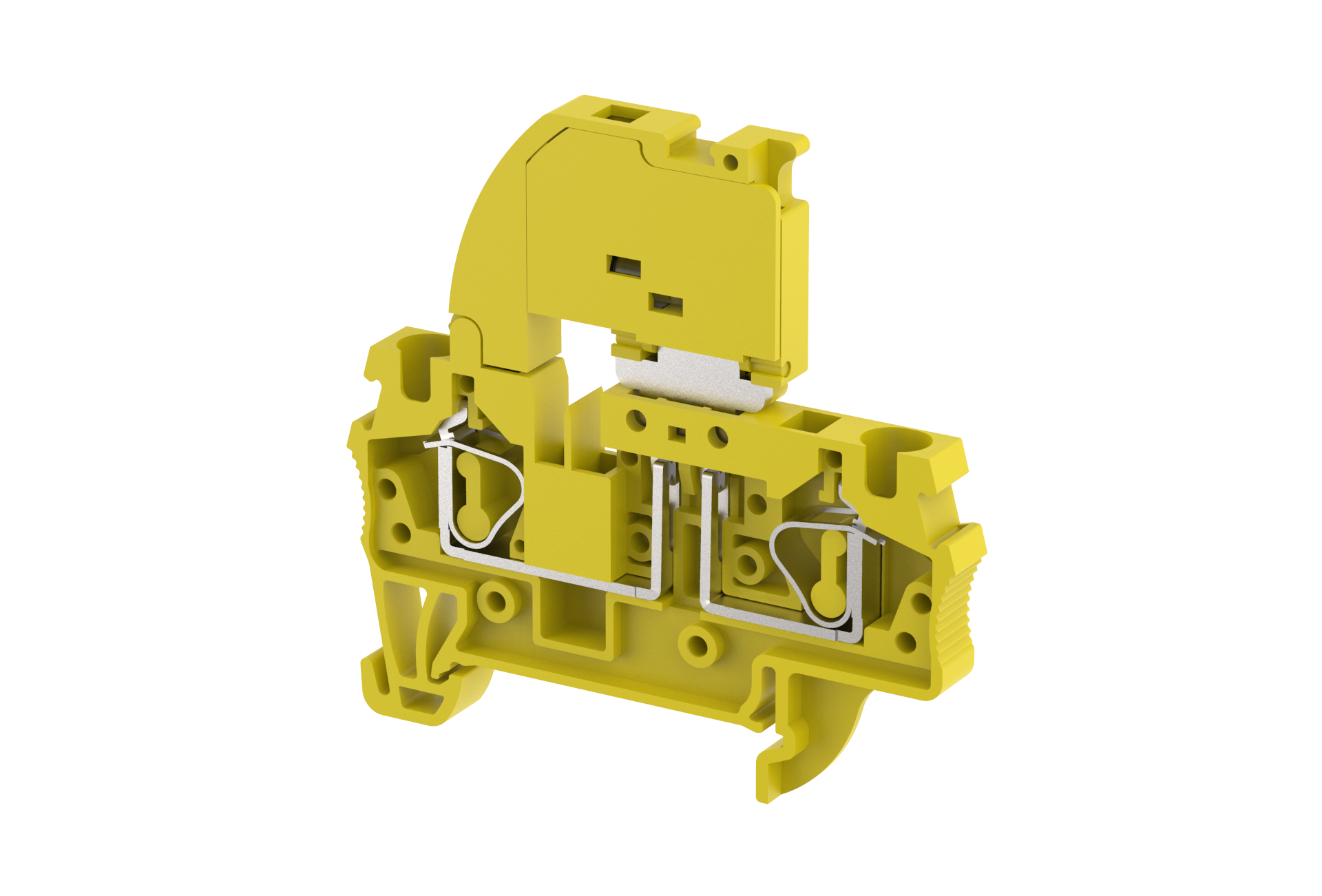 2103190004 Клемма с держателем предохранителя желтая SQF4-YELLOW