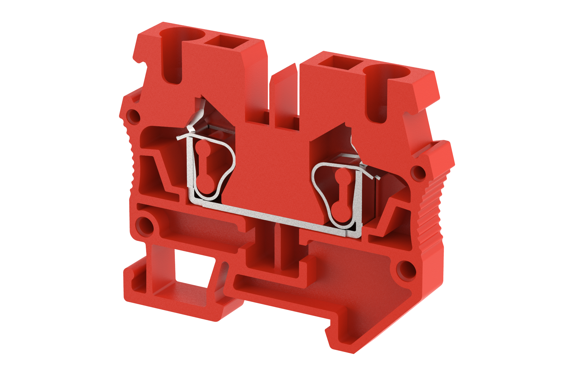 2402240002 Миниклемма проходная красная SQM2.5-RED