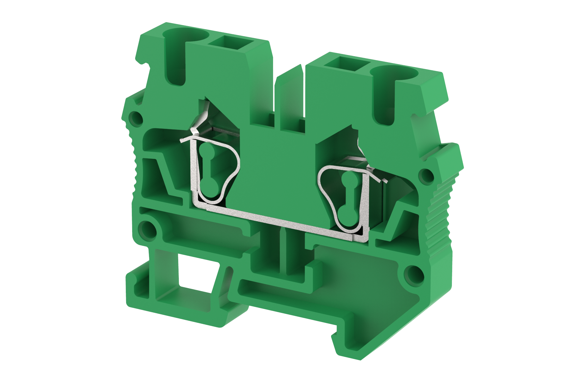 2402240003 Миниклемма проходная зеленая SQM2.5-GREEN
