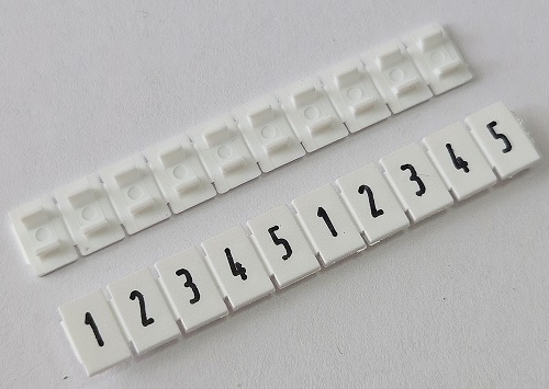 3904012050 Маркировка для клемм, ширина 5 мм, горизонтальный текст 1-5 KN5-H/Z-STD